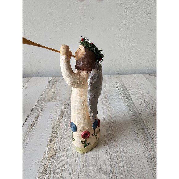 Midwest cannon falls angel trumpet cherub figurine statue Xmas decor spring flow - Picture 4 of 9